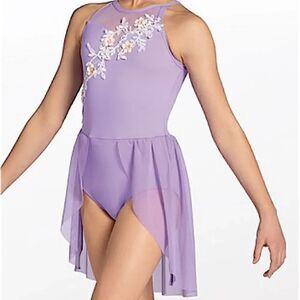 WEISSMAN Dance costume lavender purple dress Cant Help Falling In Love 12579 SA